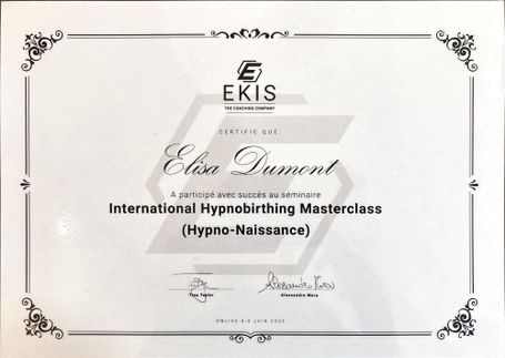 Diplôme International Hypnobirthing Masterclass à Toulouse