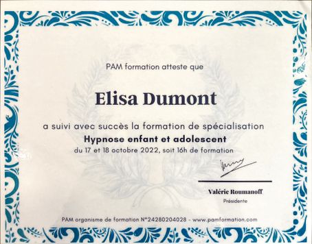 Diplôme Praticien en Hypnose pour Enfant et Adolescent à Toulouse